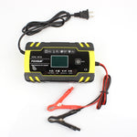 Caricabatterie AGM per riparazione camion moto e auto FOXSUR 12V-24V, spina europea, UK Plug, US Plug, EU Plug