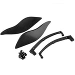 MB-OT360 2 pezzi Deflettori d'aria regolabili Ali laterali Carenatura Protezione laterale per Harley Davidson Touring Electra / Street / Tri Glide / CVO 2014-2019, Side Cover Shield