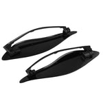 MB-OT360 2 pezzi Deflettori d'aria regolabili Ali laterali Carenatura Protezione laterale per Harley Davidson Touring Electra / Street / Tri Glide / CVO 2014-2019, Side Cover Shield