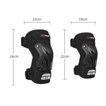 PRO-BIKER 2 in 1 Ginocchiera per sport all'aria aperta Escursionismo Sci Motocicletta Bicicletta Equitazione protettiva con striscia riflettente, PRO-BIKER 2 in 1 Knee Pad