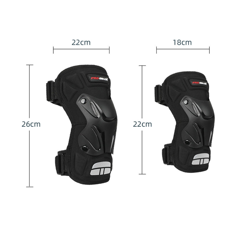 PRO-BIKER 2 in 1 Ginocchiera per sport all'aria aperta Escursionismo Sci Motocicletta Bicicletta Equitazione protettiva con striscia riflettente, PRO-BIKER 2 in 1 Knee Pad