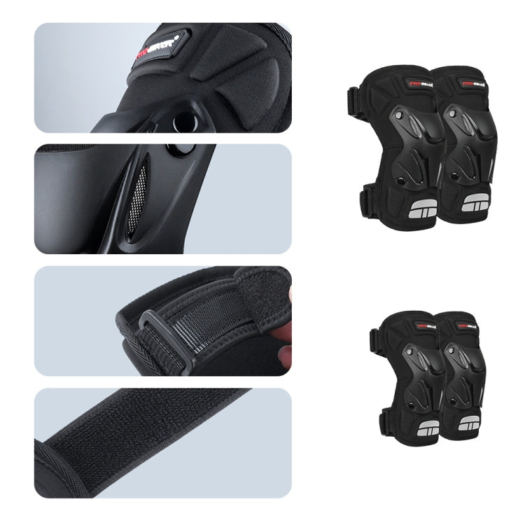 PRO-BIKER 2 in 1 Ginocchiera per sport all'aria aperta Escursionismo Sci Motocicletta Bicicletta Equitazione protettiva con striscia riflettente, PRO-BIKER 2 in 1 Knee Pad