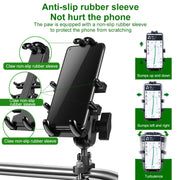 Staffa di navigazione per telefono in alluminio a otto ganasce con testa sferica per specchietto retrovisore inclinabile, Rearview Mirror Screw Hole
