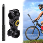 Adattatore per staffa per fotocamera per montaggio su manubrio per bicicletta per moto con supporto per monopiede, Bicycle Handlebar Fixture Mount with Monopod