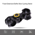 Adattatore per staffa per fotocamera per montaggio su manubrio per bicicletta per moto con supporto per monopiede, Bicycle Handlebar Fixture Mount with Monopod