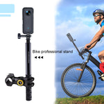 Adattatore per staffa per fotocamera per montaggio su manubrio per bicicletta per moto con supporto per monopiede, Bicycle Handlebar Fixture Mount with Monopod