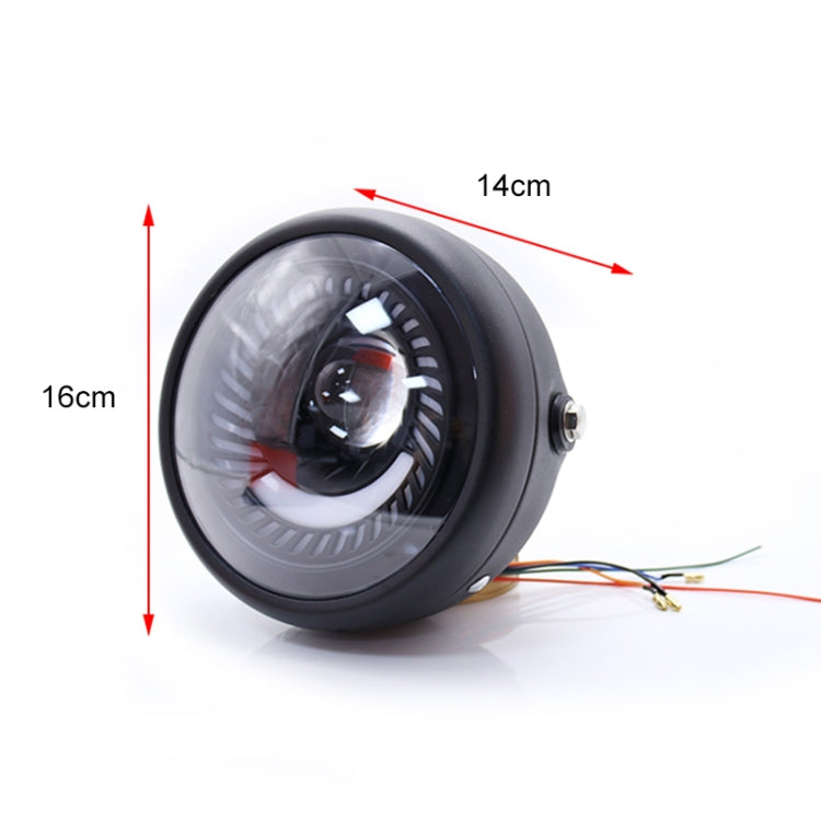 Lampada per faro retrò da 5,75 pollici per moto, luce LED DC12V / 40W / 6000K / 2800LM, Retro Lamp LED Light