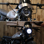 Lampada per faro retrò da 5,75 pollici per moto, luce LED DC12V / 40W / 6000K / 2800LM, Retro Lamp LED Light