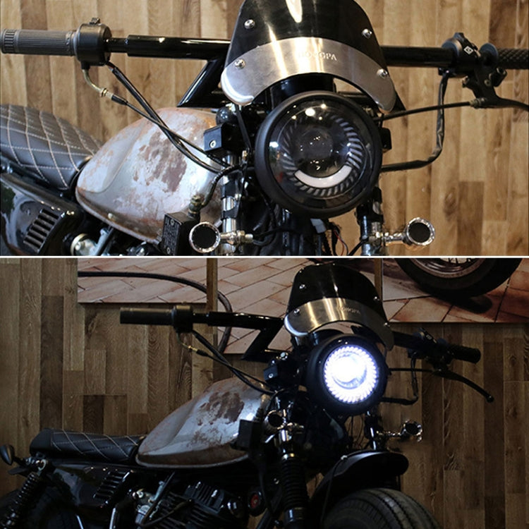 Lampada per faro retrò da 5,75 pollici per moto, luce LED DC12V / 40W / 6000K / 2800LM, Retro Lamp LED Light