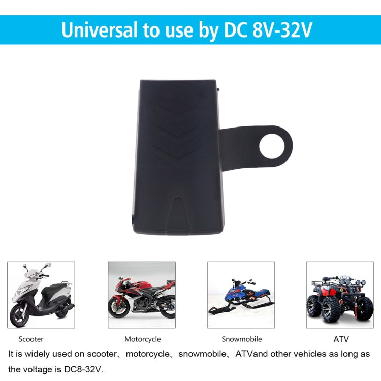 Adattatore per caricabatterie per telefono USB per specchietto retrovisore impermeabile DC 8-32V 5V / 1.2A, con indicatore luminoso, 1 USB Port