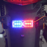 Fanale posteriore stroboscopico per moto DC 9V-80V 2W, Strobe Tail Light