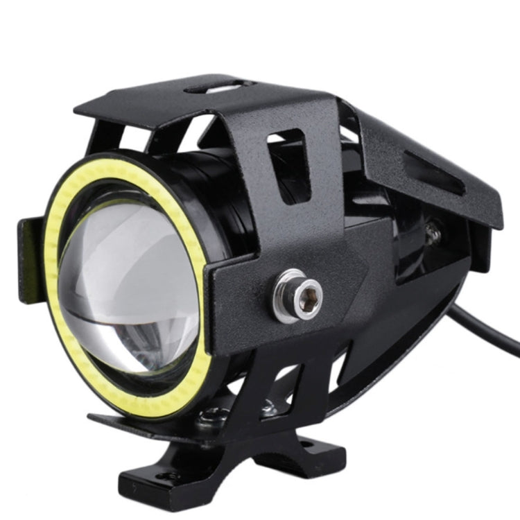 U7 10W 1000LM CREE LED Lampada frontale impermeabile IP67 con luce Angel Eyes per moto/SUV, DC 12V, U7 10W 1000LM White Light, U7 10W 1000LM Colorful Light
