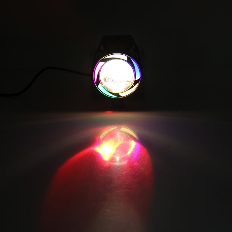 U7 10W 1000LM CREE LED Lampada frontale impermeabile IP67 con luce Angel Eyes per moto/SUV, DC 12V, U7 10W 1000LM White Light, U7 10W 1000LM Colorful Light