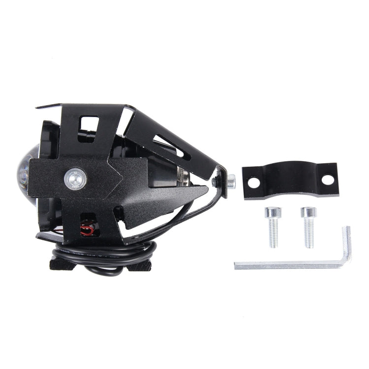 U7 10W 1000LM CREE LED Life Lampada frontale impermeabile con luce Angel Eyes per moto/SUV, DC 12V, U7 10W 1000LM Red Light, U7 10W 1000LM Blue Light
