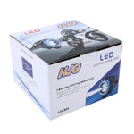 U7 10W 1000LM CREE LED Life Lampada frontale impermeabile con luce Angel Eyes per moto/SUV, DC 12V, U7 10W 1000LM Red Light, U7 10W 1000LM Blue Light