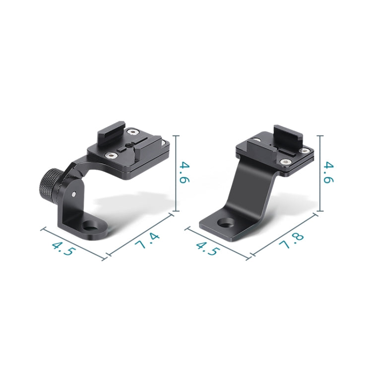 RUIGPRO Staffa per telefono in lega per manubrio moto per GoPro HERO9 Black / HERO8 Black /7/6/5, Insta360 One R, DJI Osmo Action, fotocamere Xiaoyi Sport