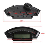 Speedpark Tachimetro digitale LCD TFT per moto 14000 giri/min Contachilometri moto retroilluminato a 6 marce per misuratore di cilindri 1,2,4, MLS062