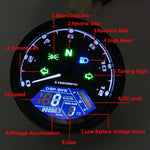 Gruppo strumenti LCD contachilometri strumento modificato retrò per moto universale Speedpark, Retro Instrument Odometer