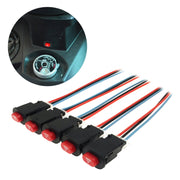 Interruttore della luce di avvertimento doppio lampeggiante modificato per scooter da 5 pezzi, Double Flashing Warning Light Switch