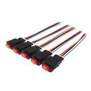 Interruttore della luce di avvertimento doppio lampeggiante modificato per scooter da 5 pezzi, Double Flashing Warning Light Switch
