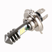 Faro LED per moto H4 DC12V / 7,4W con perline lampada SMD-3030 da 24 LED, H4 Style 1 (White Light), H4 Style 1 (Yellow + White)
