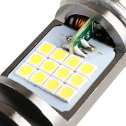 Faro LED per moto H4 DC12V / 7,4W con perline lampada SMD-3030 da 24 LED, H4 Style 1 (White Light), H4 Style 1 (Yellow + White)