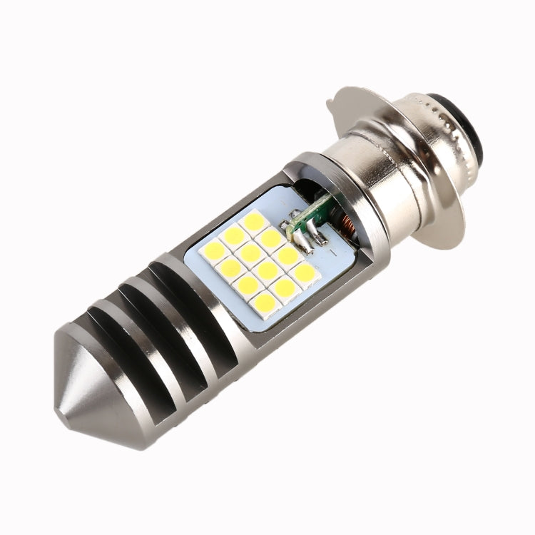 Faro LED per moto PX15D DC12V / 7,4W con perline lampada SMD-3030 da 24 LED, PX15D Style 1 (White Light), PX15D Style 1 (Yellow + White)