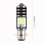 Faro LED per moto PX15D DC12V / 7,4W con perline lampada SMD-3030 da 24 LED, PX15D Style 1 (White Light), PX15D Style 1 (Yellow + White)