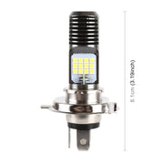 Faro LED per moto H4 DC12V / 7,4W con perline lampada SMD-3030 da 24 LED, H4 Style 2 (White Light), H4 Style 2 (Yellow + White)