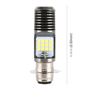 Faro LED per moto PX15D DC12V / 7,4W con perline lampada SMD-3030 da 24 LED, PX15D Style 2 (White Light), PX15D Style 2 (Yellow + White)