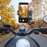 Porta cellulare con bussola sferica per moto, specchietto retrovisore senza luce, Rearview Mirror without Light (Black), Rearview Mirror without Light (Green)