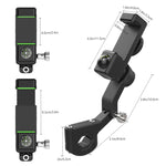 Porta cellulare con bussola sferica per moto, specchietto retrovisore senza luce, Rearview Mirror without Light (Black), Rearview Mirror without Light (Green)