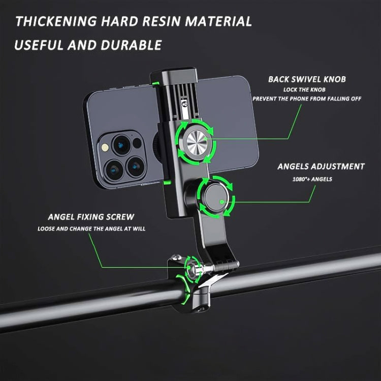 Porta cellulare con bussola sferica per moto, specchietto retrovisore senza luce, Rearview Mirror without Light (Black), Rearview Mirror without Light (Green)