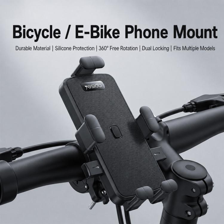 Supporto per telefono girevole Yesido C336 per bicicletta e moto.