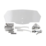 MB-WE024 Parabrezza rinforzato acrilico modificato universale per moto, MB-WE024(Black), MB-WE024(Grey), MB-WE024(White)