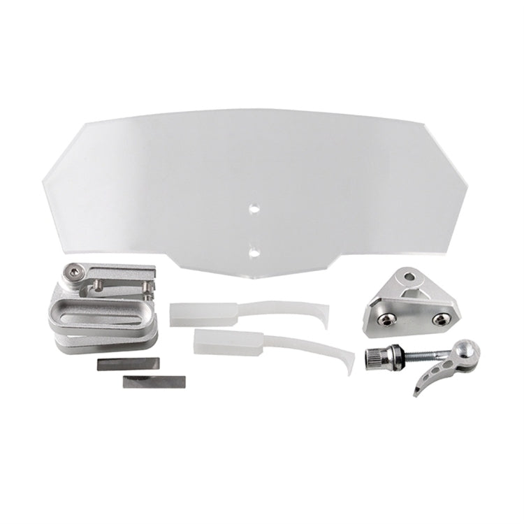 MB-WE024 Parabrezza rinforzato acrilico modificato universale per moto, MB-WE024(Black), MB-WE024(Grey), MB-WE024(White)