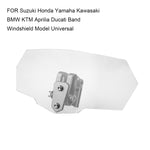 MB-WE024 Parabrezza rinforzato acrilico modificato universale per moto, MB-WE024(Black), MB-WE024(Grey), MB-WE024(White)