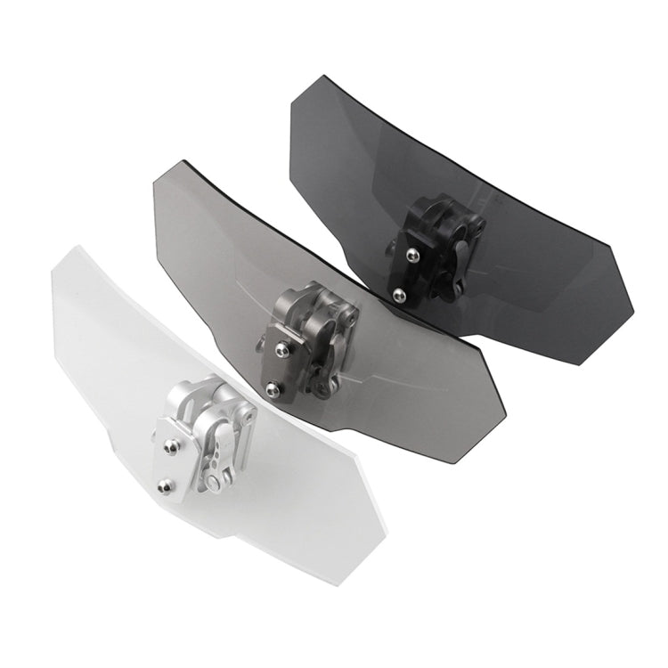 MB-WE024 Parabrezza rinforzato acrilico modificato universale per moto, MB-WE024(Black), MB-WE024(Grey), MB-WE024(White)