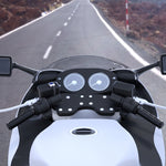 WUPP ZH-983C1 Manubrio con impugnatura riscaldata e riscaldamento elettrico intelligente modificato per moto con controllo della temperatura a tre marce, ZH-983C1