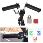 WUPP ZH-983C1 Manubrio con impugnatura riscaldata e riscaldamento elettrico intelligente modificato per moto con controllo della temperatura a tre marce, ZH-983C1