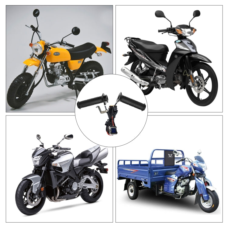 WUPP ZH-983C1 Manubrio con impugnatura riscaldata e riscaldamento elettrico intelligente modificato per moto con controllo della temperatura a tre marce, ZH-983C1