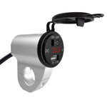 ZH-975A1 Caricatore USB singolo per telefono cellulare impermeabile in lega di alluminio per moto con voltmetro rosso, ZH-975B1, ZH-975A1
