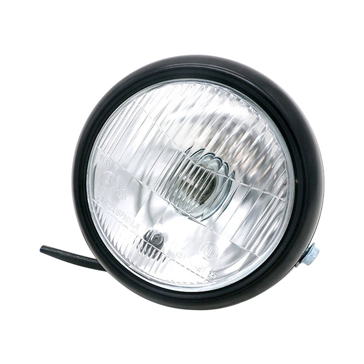 Accessori per la modifica del faro a LED della lampada retrò con guscio nero per moto da 5,75 pollici per CG125 / GN125, Black Shell Retro Lamp