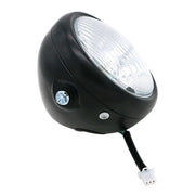 Accessori per la modifica del faro a LED della lampada retrò con guscio nero per moto da 5,75 pollici per CG125 / GN125, Black Shell Retro Lamp