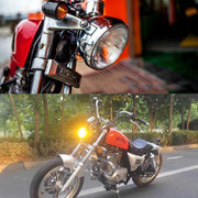 Accessori per la modifica del faro a LED della lampada retrò con guscio nero per moto da 5,75 pollici per CG125 / GN125, Black Shell Retro Lamp