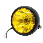 Accessori per la modifica del faro a LED della lampada retrò con guscio nero per moto da 5,75 pollici per CG125 / GN125, Black Shell Retro Lamp