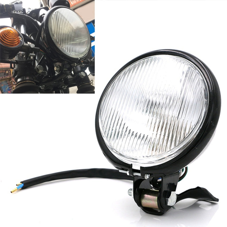 Accessori per la modifica dei fari a LED con lampada retrò in vetro nero da 4 pollici, 4 inch Black Shell Glass Retro Lamp
