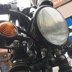 Accessori per la modifica dei fari a LED con lampada retrò in vetro nero da 4 pollici, 4 inch Black Shell Glass Retro Lamp