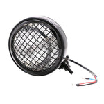 Accessori per la modifica della luce a LED della lampada retrò del faro Harley del guscio nero del motociclo, Black Shell Headlight Retro Lamp