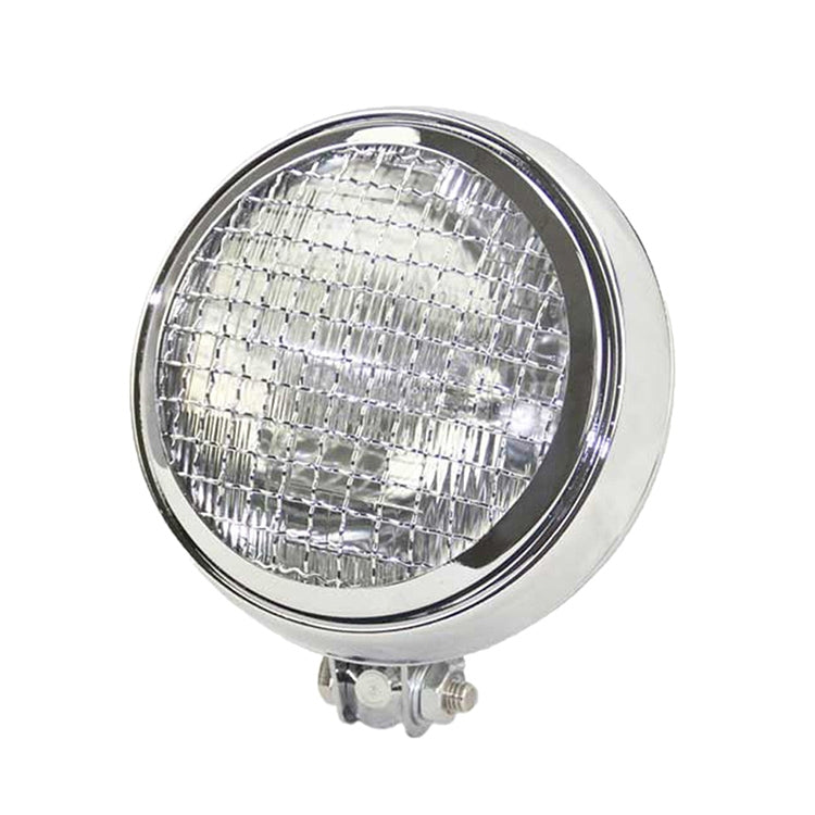 Motocicletta Silver Shell Harley Faro Lampada retrò Accessori per la modifica della luce a LED, Silver Shell Headlight Retro Lamp